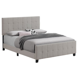 Fairfield Upholstered  Panel Bed Beige