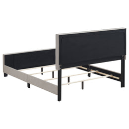 Fairfield Upholstered  Panel Bed Beige