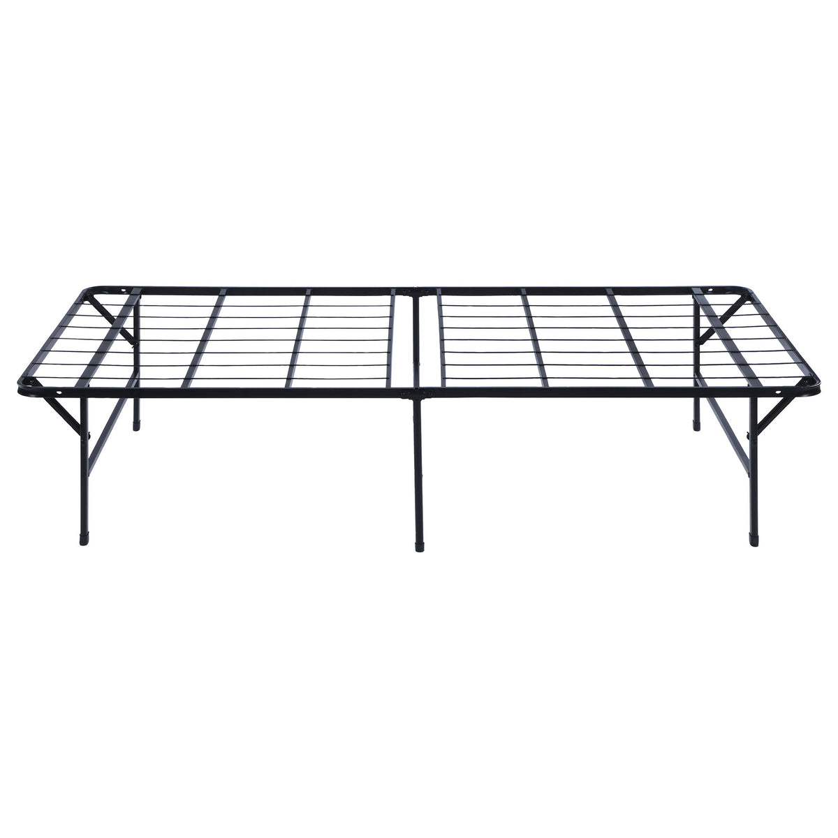 Mabel Metal California King Support Platform Bed Black