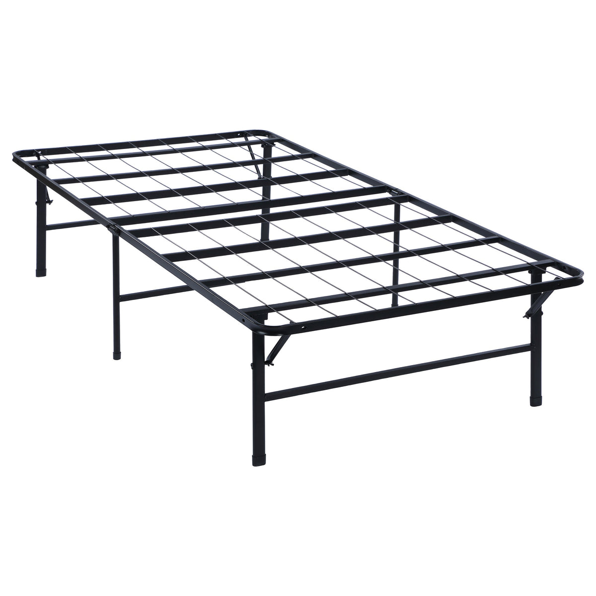 Mabel Metal California King Support Platform Bed Black