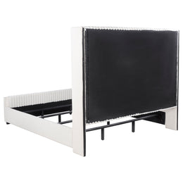 Natasha 65-inch Upholstered California King Bed Cream