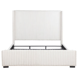 Natasha 65-inch Upholstered California King Bed Cream
