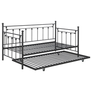 Nocus Metal  Daybed with Trundle Gunmetal