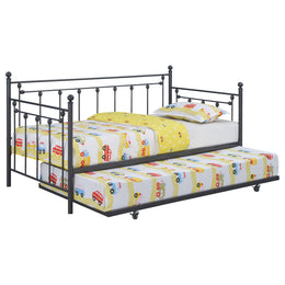 Nocus Metal  Daybed with Trundle Gunmetal
