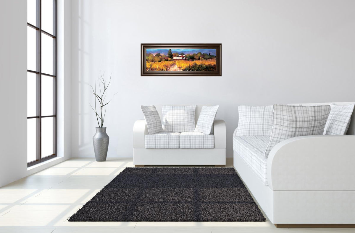 Vineyard Afternon By Craig, P. 18X42 Framed Print