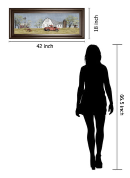 Spring On The Farm By Billy Jacobs 18X42 Framed Print