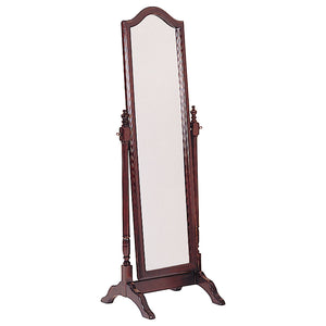 Cabot Wood Adjustable  Length Cheval Mirror Black