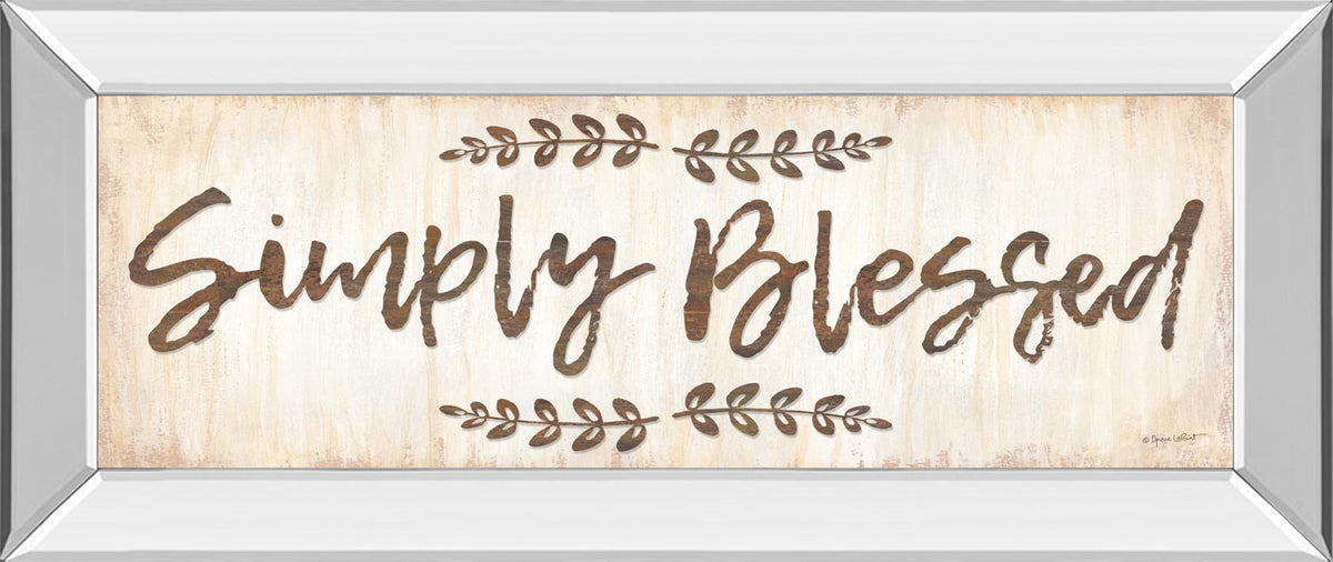 Simply Blessed By Annie Lapoint 18X42 Mirror Frame Print