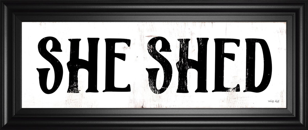 She Shed By Cindy Jacobs 18X42 Framed Print