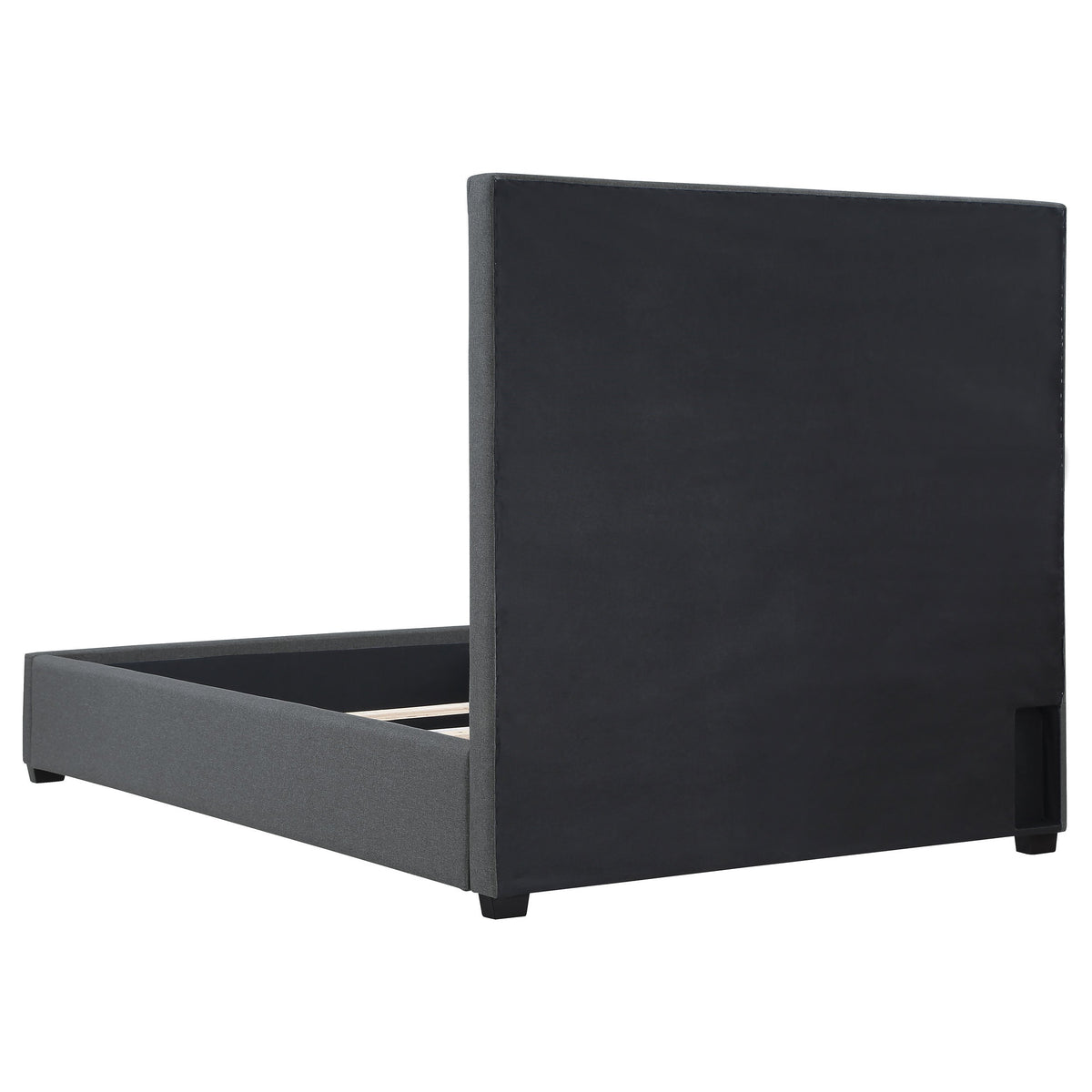 Bowfield Upholstered  Panel Bed Charcoal