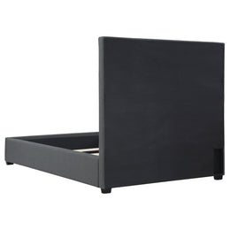 Bowfield Upholstered  Panel Bed Charcoal