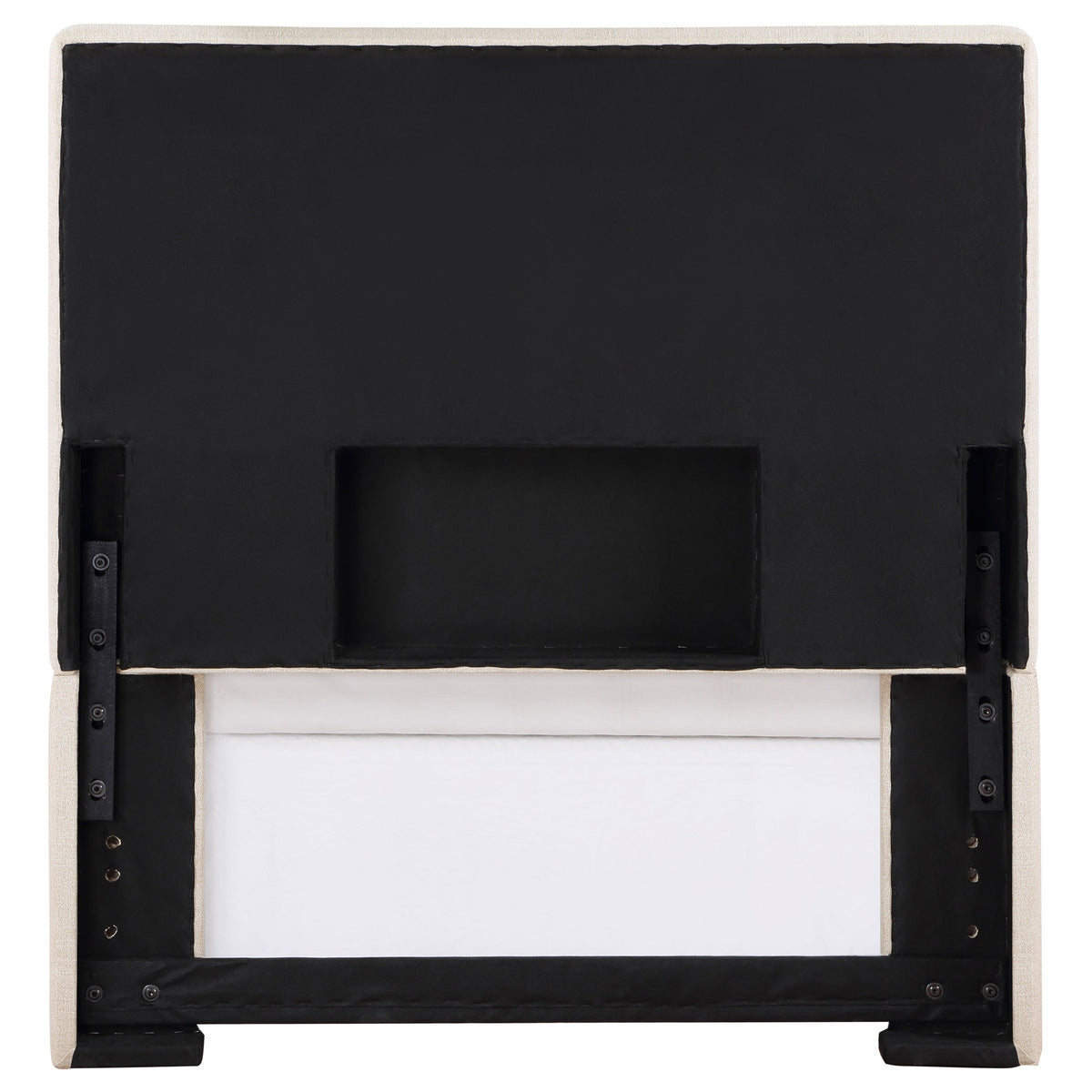 Kosmo Upholstered King Panel Headboard Sand