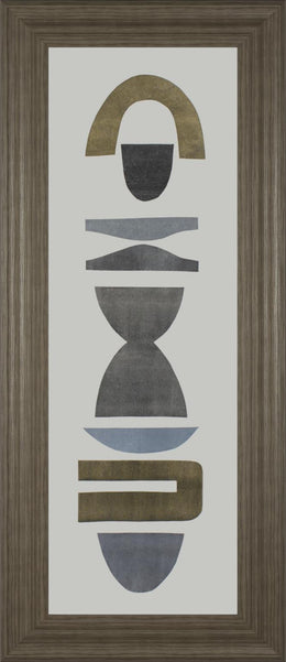 Neutral Totems Vi By Rob Delamater 18X42 Framed Print