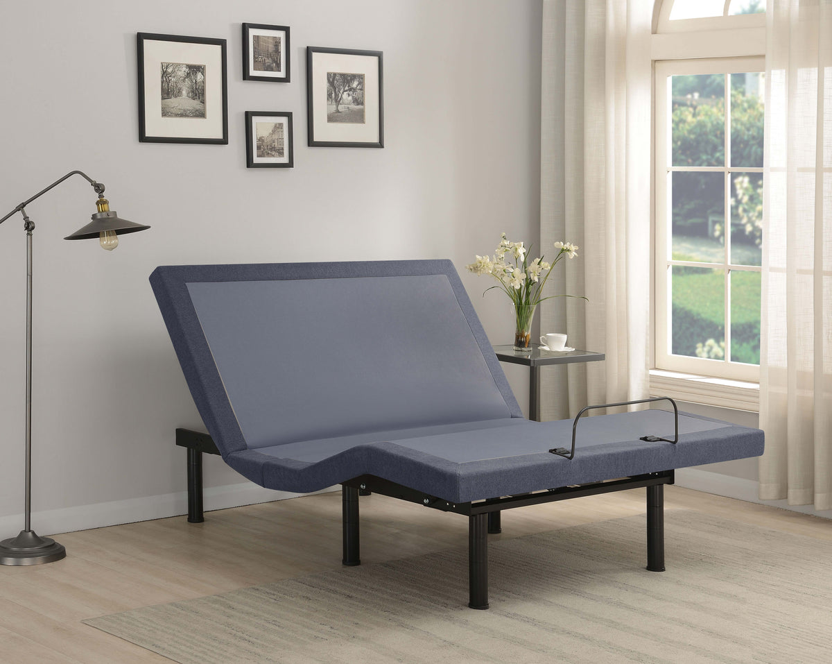 Negan Adjustable Bed Base Grey and Black