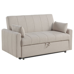 Portland Boucle Upholstered Sleeper Sofa Bed Copper