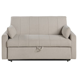 Portland Boucle Upholstered Sleeper Sofa Bed Copper