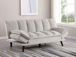 Laredo Upholstered Tufted Convertible Sofa Bed Grey