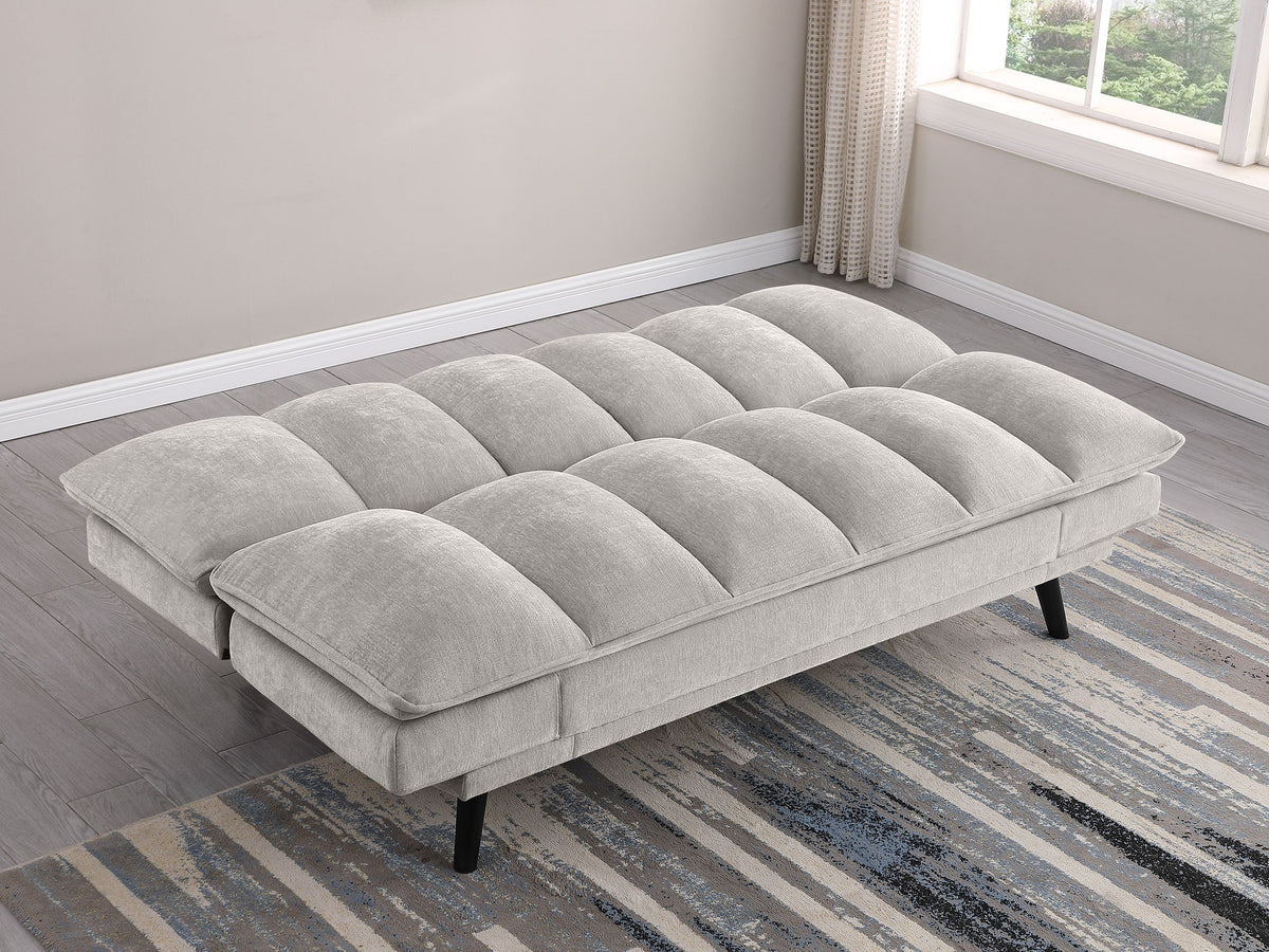 Laredo Upholstered Tufted Convertible Sofa Bed Grey