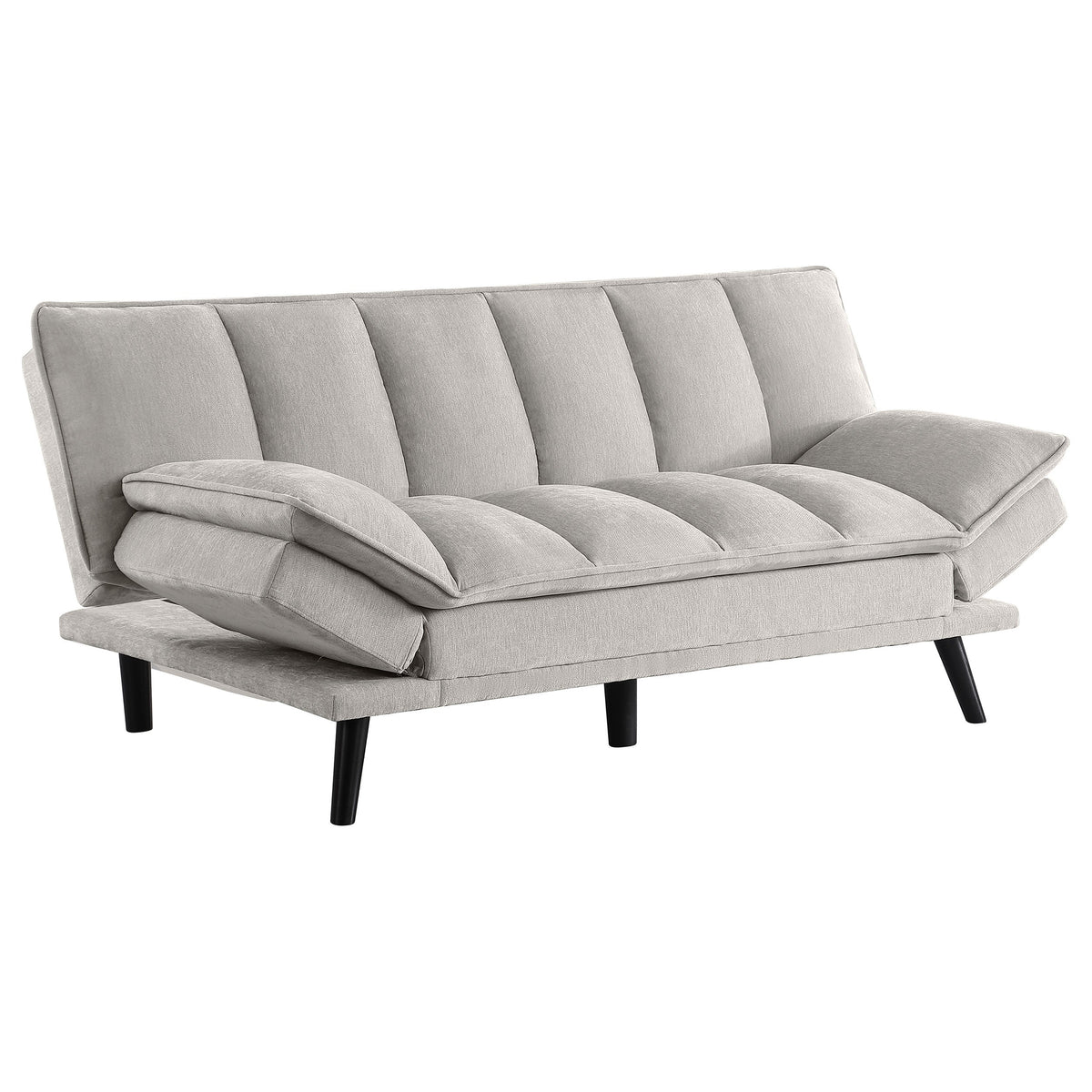 Laredo Upholstered Tufted Convertible Sofa Bed Grey