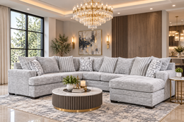 AUDREY Sectional – FREE TV or Area Rug!