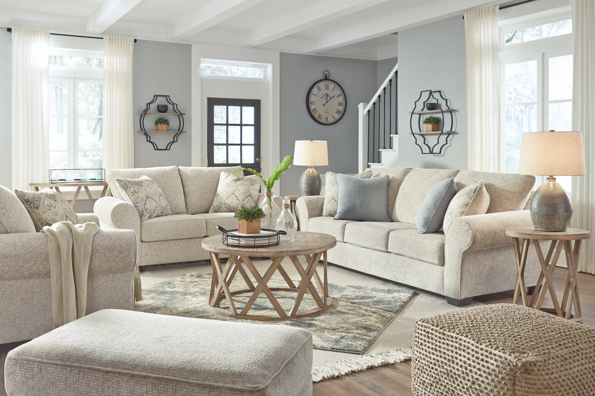 Haisley Sofa, Loveseat, Chair and Ottoman