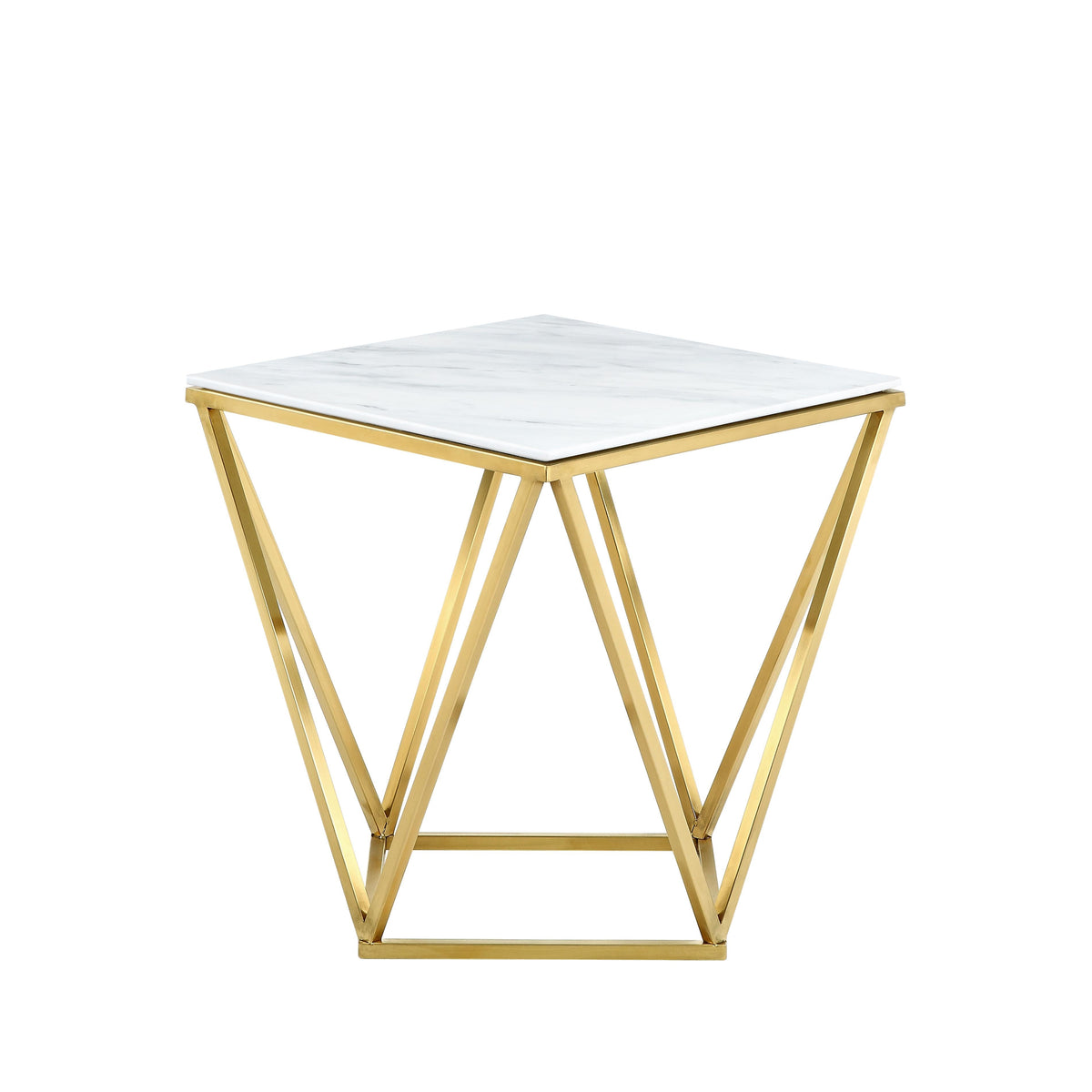 Meridian Mason Gold End Table
