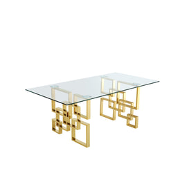Meridian Pierre Gold Dining Table