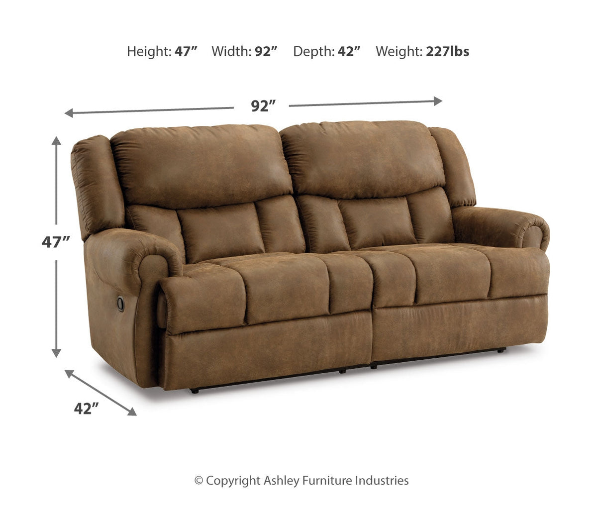Boothbay 2 Seat Reclining Power Sofa