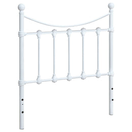 Marie Metal  Open Frame Headboard White