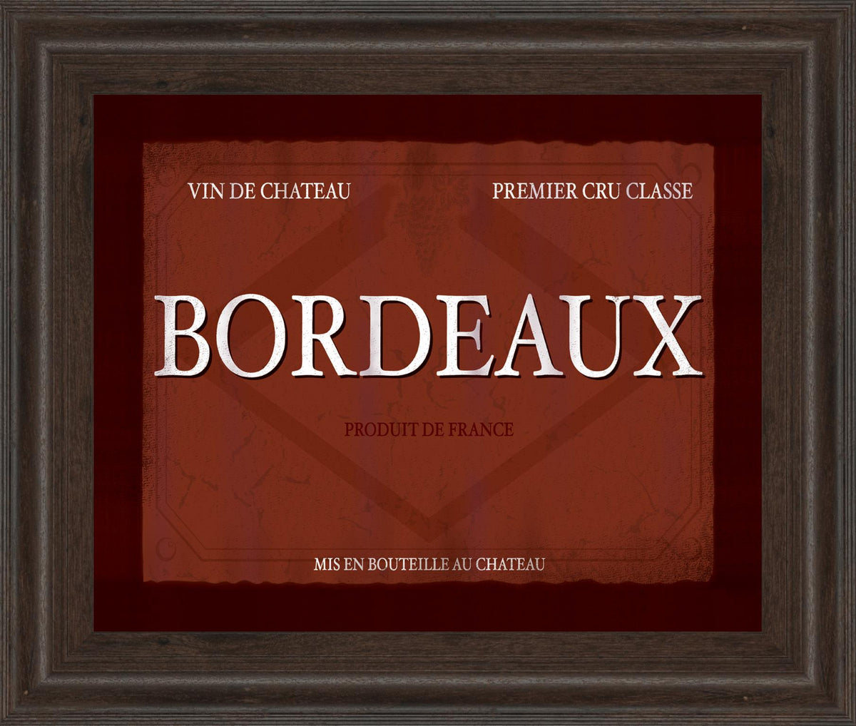 Bordeaux By Paola Viveiros 22X26 Framed Print