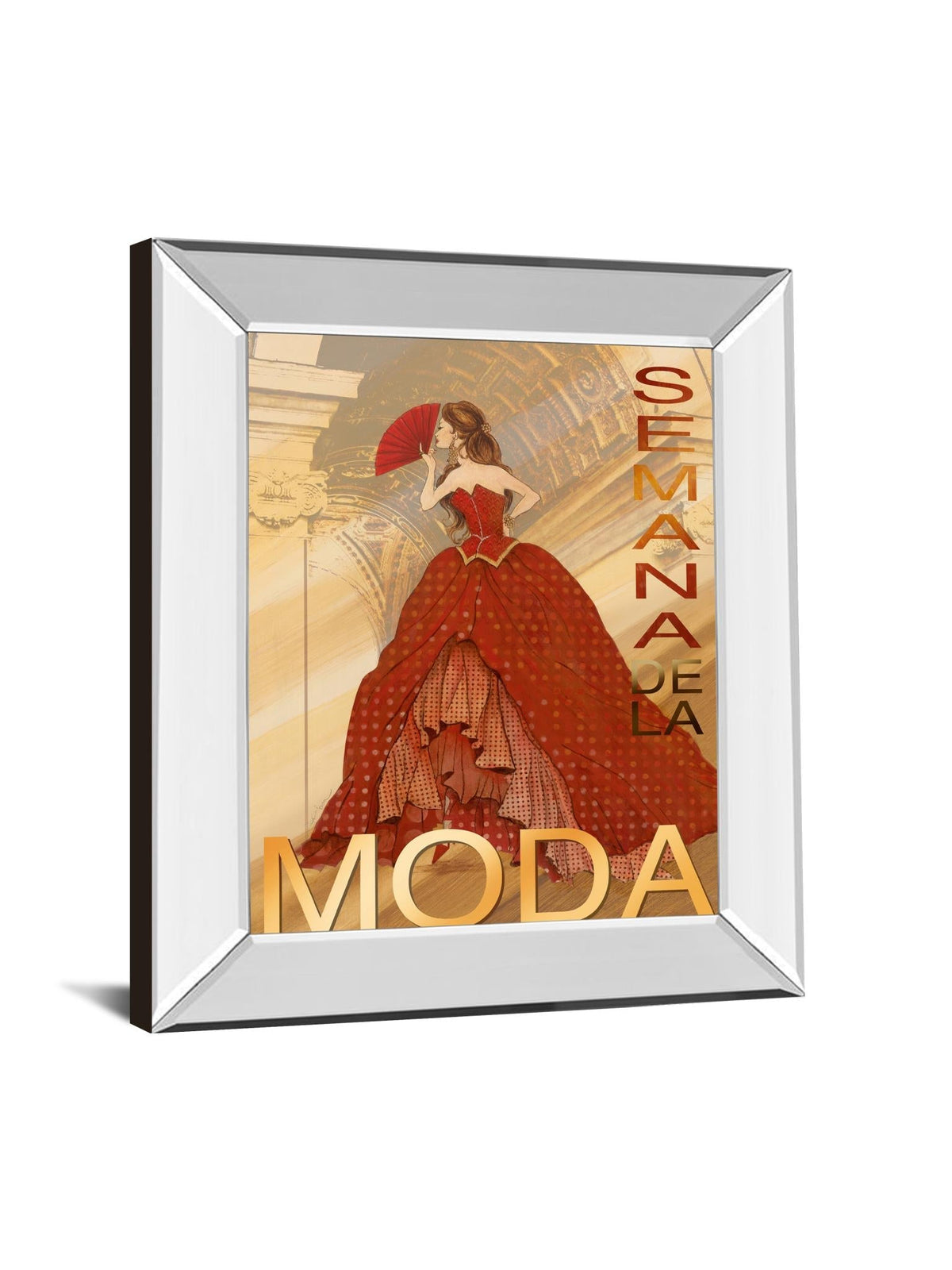 Mirrored Frame Semana De La Moda By Tava Studio 22X26 Mirror Frame Print