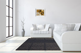 Mirrored Frame Golden Bloom I By A.Project 22X26 Mirror Frame Print