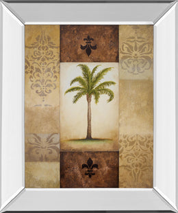 Mirrored Frame Fantasy Palm I By Michael Marcon 22X26 Mirror Frame Print