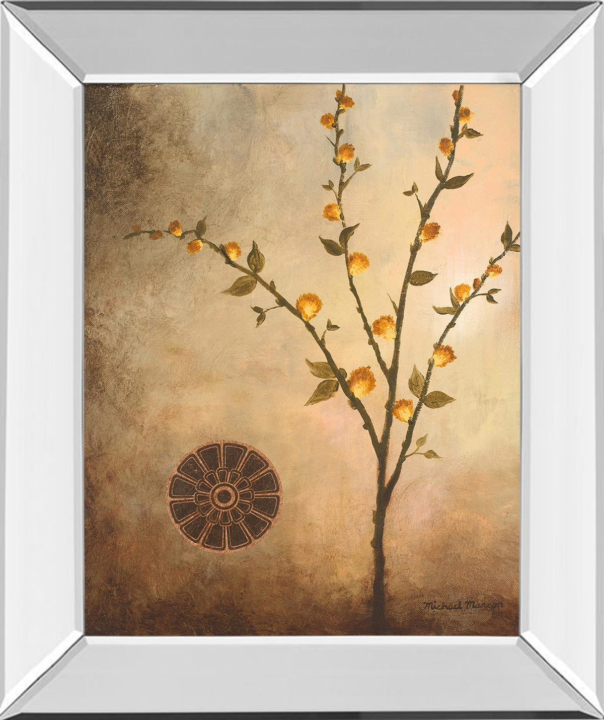 Mirrored Frame Fall Stem In The Light By Michael Marcon 22X26 Mirror Frame Print