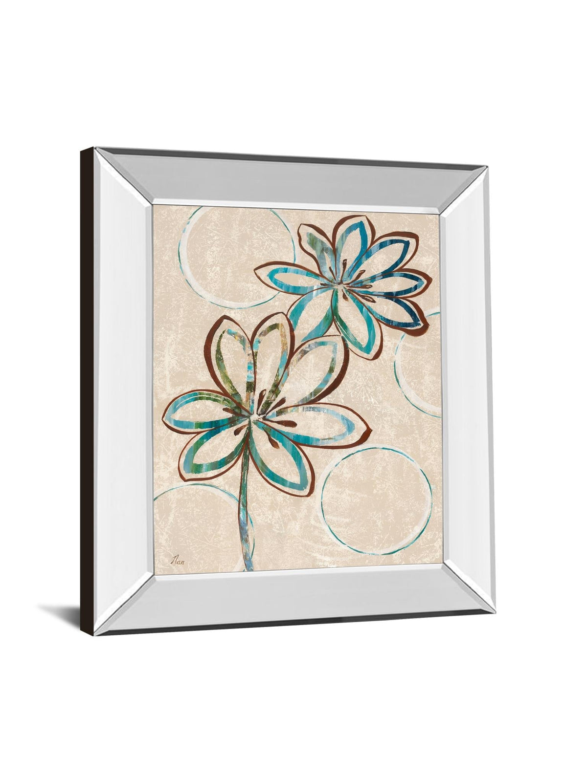 Mirrored Frame Tie Dye I By Nan 22X26 Mirror Frame Print