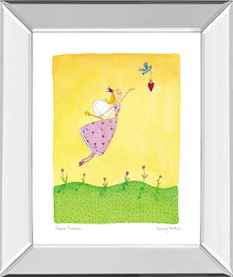Mirrored Frame Felicity Wishes Ii By Emma Thomson 22X26 Mirror Frame Print