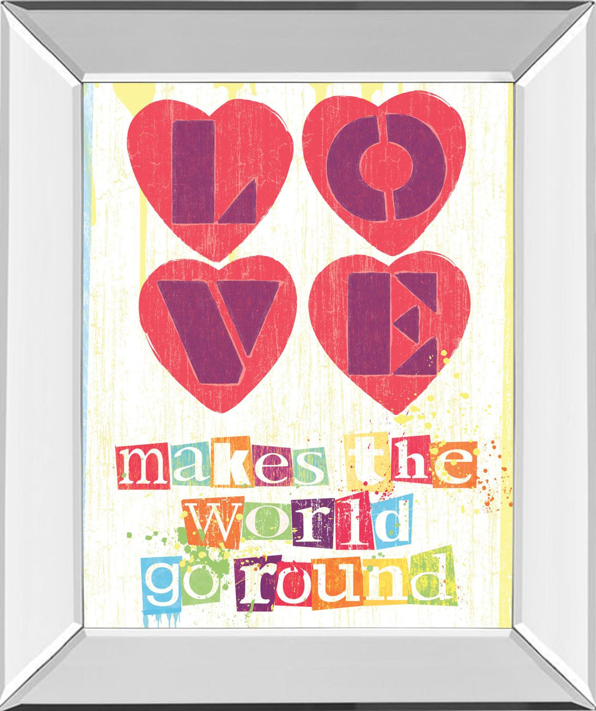 Mirrored Frame Must Be Love I By Tom Frazier 22X26 Mirror Frame Print