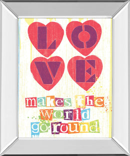 Mirrored Frame Must Be Love I By Tom Frazier 22X26 Mirror Frame Print