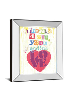Mirrored Frame Must Be Love Ii By Tom Frazier 22X26 Mirror Frame Print