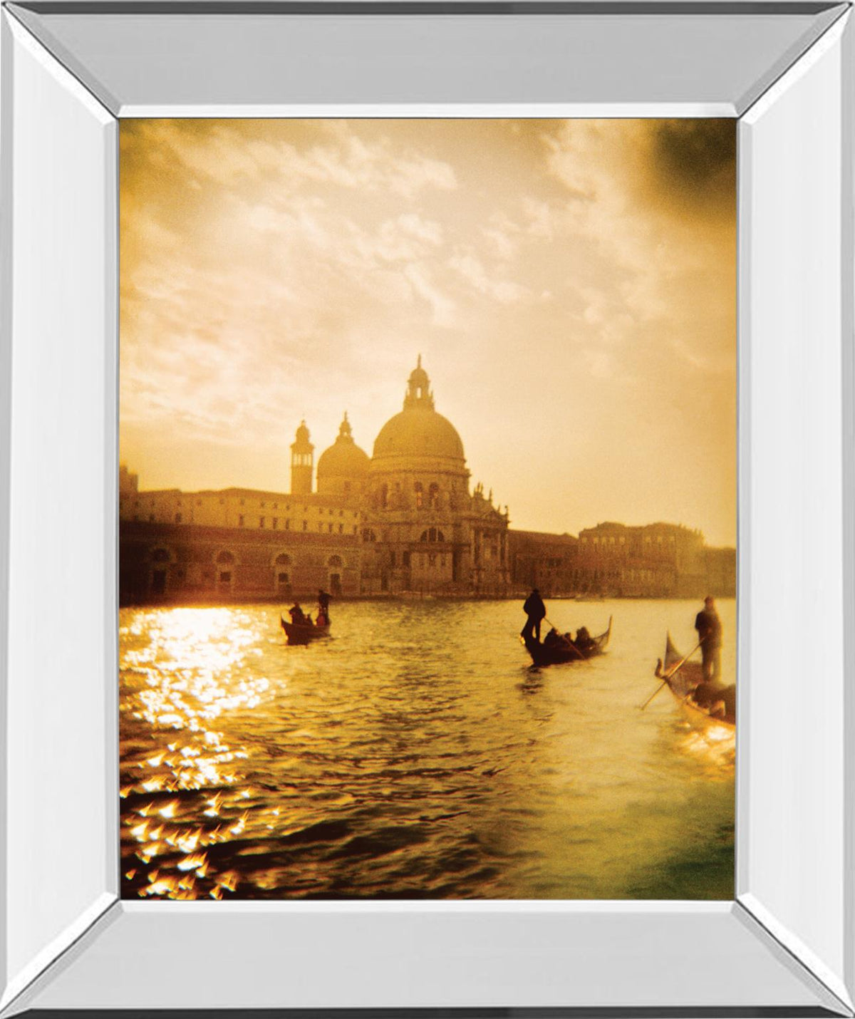 Mirrored Frame Venezia Sunset I By Thompson 22X26 Mirror Frame Print