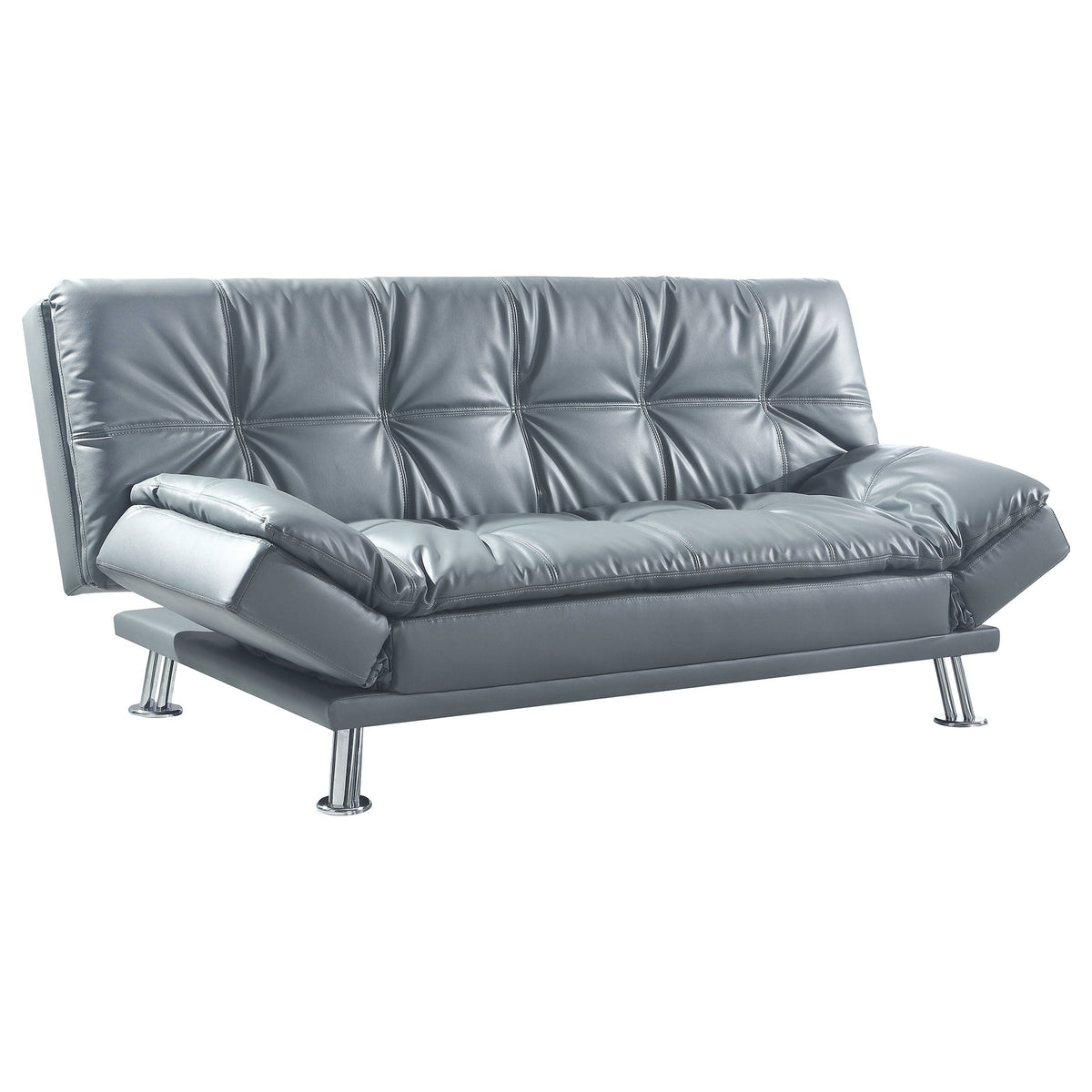 Dilleston Upholstered Tufted Convertible Sofa Bed Black