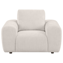 Burnett Chenille Upholstered Accent Chair Ivory