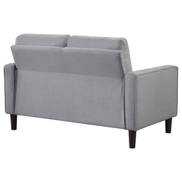 Bowen Upholstered Track Arm Tufted Loveseat Beige
