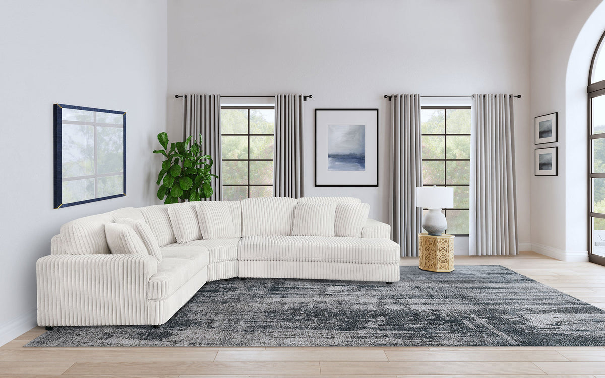 Emberson  Upholstered Modular Sectional Sofa Ivory