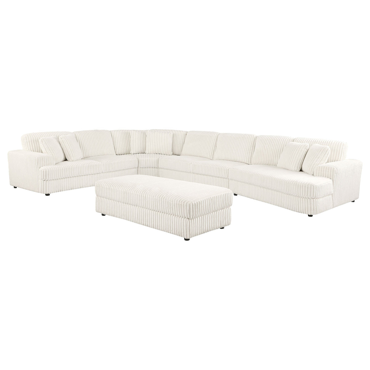 Emberson  Upholstered Modular Sectional Sofa Ivory