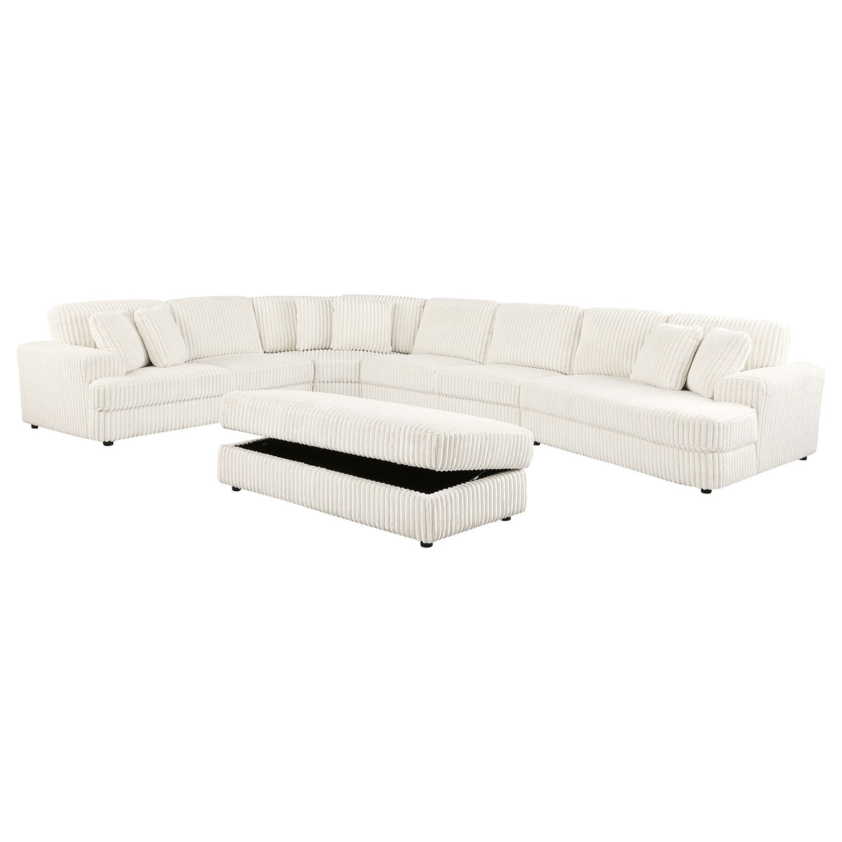 Emberson  Upholstered Modular Sectional Sofa Ivory