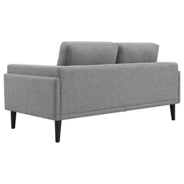 Rilynn Upholstered Track Arm Loveseat Brown