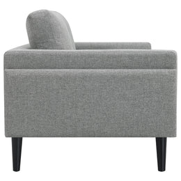 Rilynn Upholstered Track Arm Loveseat Brown