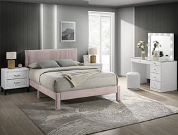 Lucia Bedroom Set Platform Pink
