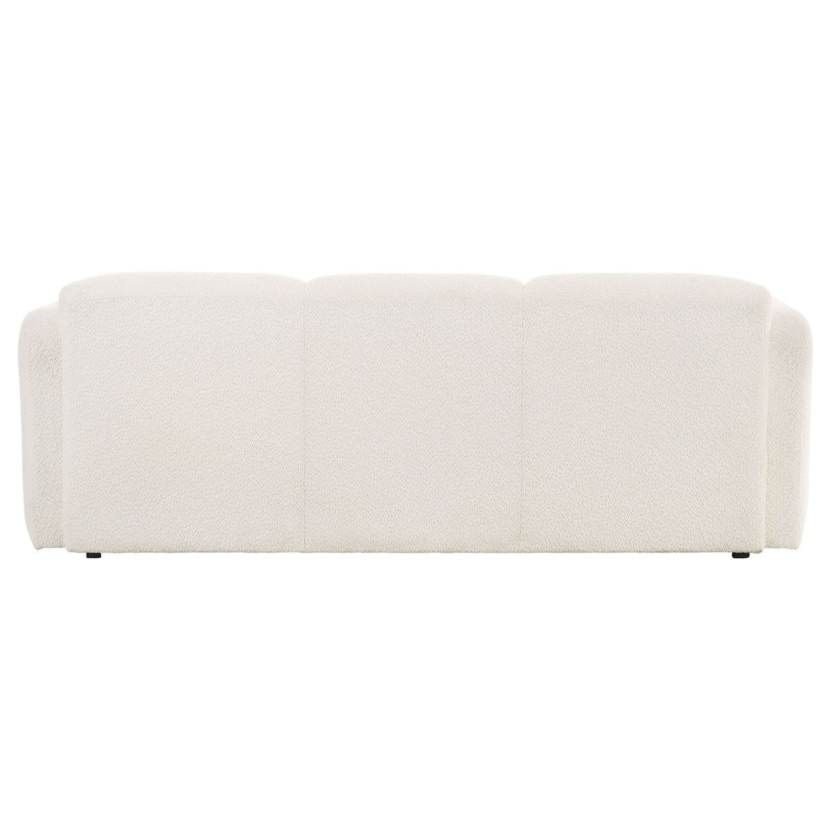 Dorset Fabric Upholstered Round Track Arm Sofa White